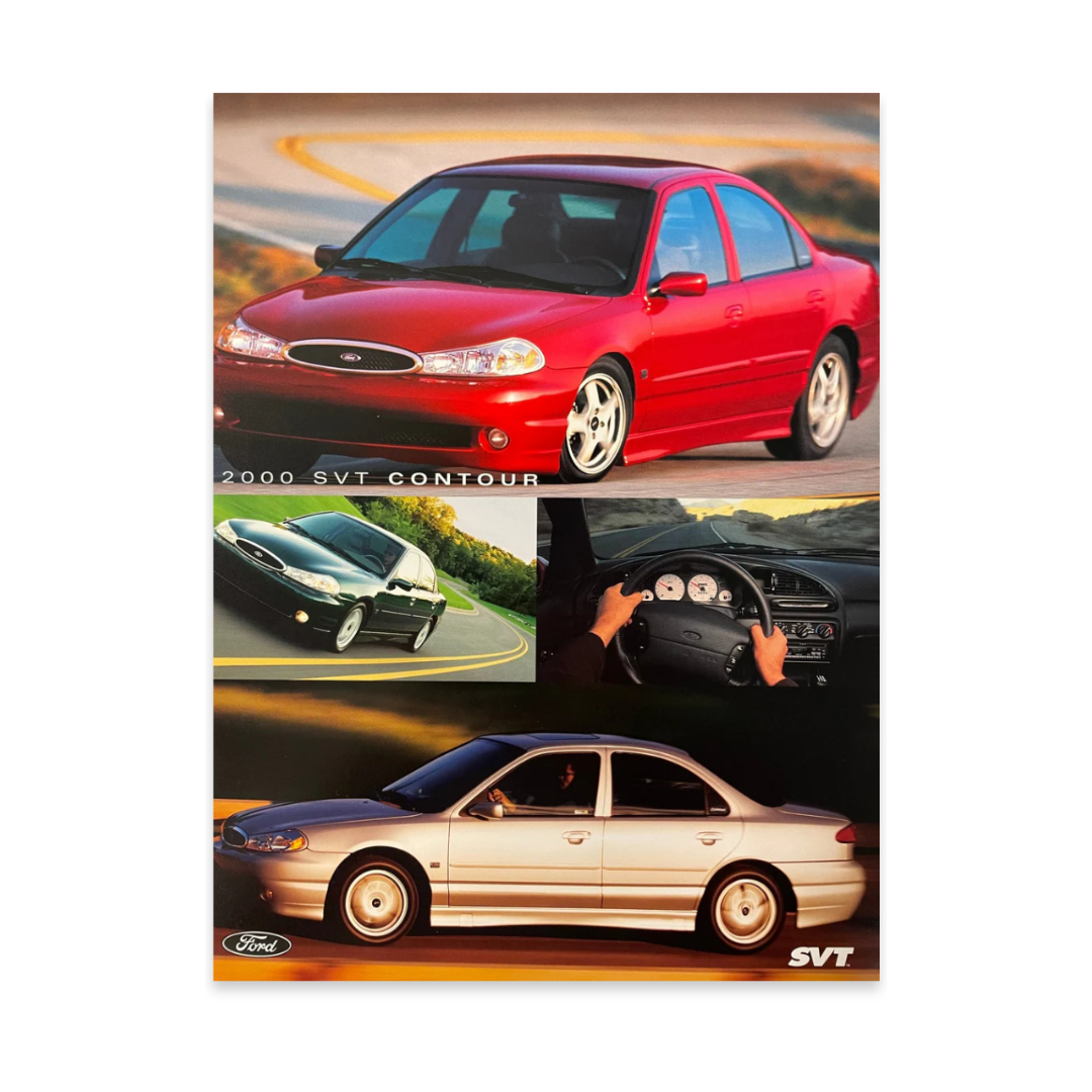 2000 SVT Contour Tech Data Card - Ford Show Parts